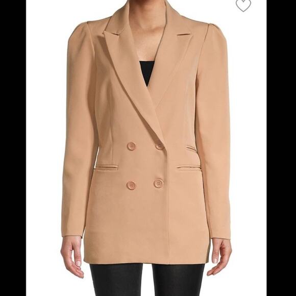 WALTER BAKER Classic Peak- Lapel Blazer (Tan) NWT - Picture 1 of 3